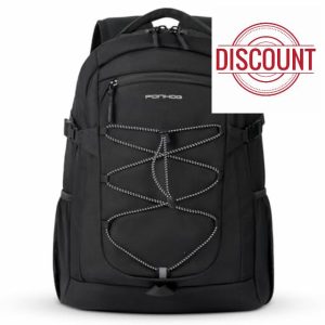 Ponhog Travel Laptop Backpack - 17.3 inch Laptop Rucksack for Men & Women