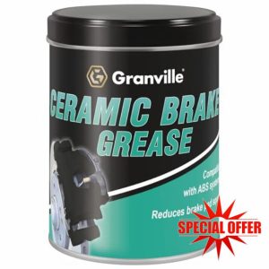 Granville Ceramic Brake Grease – 500g Tin | High-Performance Non-Conductive Brake Lubricant | Water-Resistant Premium Ceramic Anti-Seize Brake Grease