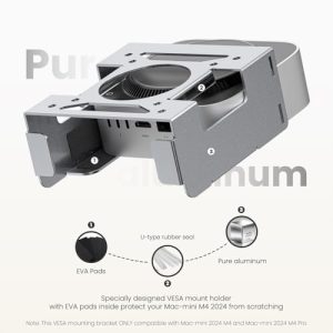 Under Desk/Wall/Monitor Mount with Anti-Theft Function