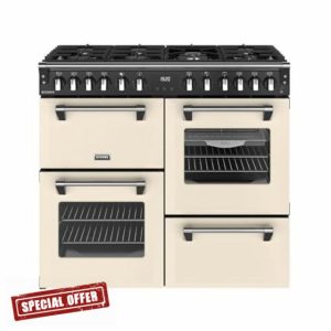 Stoves Richmond 100cm Dual Fuel Range Cooker - Cream - A/A/A Rated            [Energy Class A]
