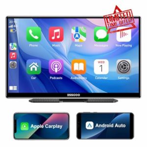ESSGOO 9 Inch Wireless CarPlay & Android Auto Display