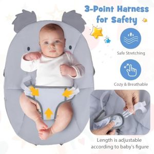 Portable Baby Bouncer Seat with Vibration & Music