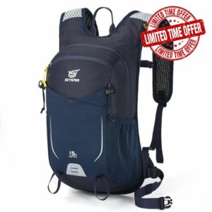SKYSPER 15L Hiking Backpack Small Travel Daypack Breathable Lightweight Day Hike Rucksack with Shoulder Pocket Women Me