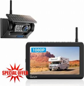 Solar Powered Wireless Reversing Camera Kit 7” 1080P Monitor
