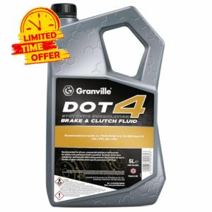 Granville Heavy Duty Synthetic Brake Fluid DOT 4 – 5L | High-Performance Brake Fluid Oil for Modern Vehicles with ABS