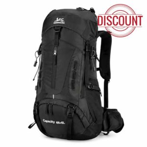 DEIUOGE 70L Waterproof Travelling Rucksack Large Lightweight Backpack for Outdoor Camping