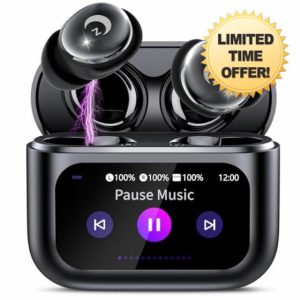 VEKJ Wireless Earbuds with Smart Touch Screen