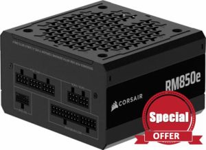 CORSAIR RM850e (2025) Fully Modular Low-Noise ATX Power Supply with 12V-2x6 Cable – ATX 3.1 & PCIe 5.1 Compliant