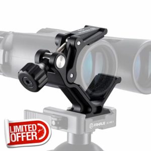 FANAUE Binocular Tripod Mount Adapter with 1/4" & 3/8" Screw and ARCA Quick Release Binocular Tripod Mount