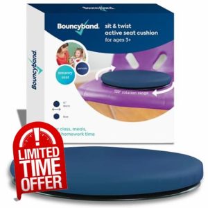 Sit and Twist Wobble Cushion Active Sensory Seat Cushion - 120 Degree Rotation Wiggle Seat Kids Cushion Portable And Durable Sensory Spinning Seat For Kids