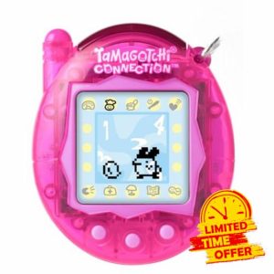 TAMAGOTCHI Bandai Connection Digital Translucent Pink Shell Virtual Pet Electronic Toy With Infra-Red Connection For Shared Fun | Kids Toys For Girls And Boys Are Great Japanese Gifts