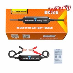 BK100 Car Battery Tester Bluetooth-compatible 12V Starting Charging Checker Electronic Repair Maintenance Analyzer Black