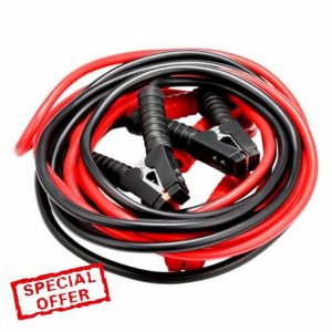 GEARCELL 6 Meters 3000 AMP 2X Jump Leads Heavy Duty Car Battery Jump Leads Booster Cables Jumper Cable With Gloves for Petrol Diesel Car Van Truck