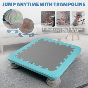 Mini Trampoline for Toddlers with PU Foam Pads