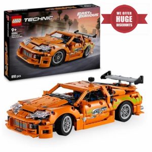 LEGO Technic Fast and Furious Toyota Supra MK4 Toy Car - 6 Cylinder Engine & Opening Doors - Model Kits for 9+ Years Old Boys & Girls or Adult Motorsport Fans - Birthday Gift Idea - 42204