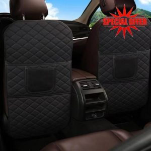 Car Seat Back Leather Anti Kick Mat for BMW 4 Series 2014-2023