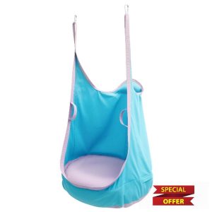 MENIBBLER Kids Pod Swing Seat with Inflatable Cushion