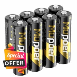 Rechargeable Battery AA Lithium 8 Pack 3600 mWh