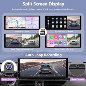 4K Front & 1080P Rear Camera
