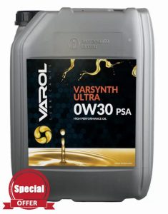 Varol Lubricants - Varsynth Ultra 0w30 PSA - 20L (1PC) - Fully Synthetic Engine Oil - B71 2312
