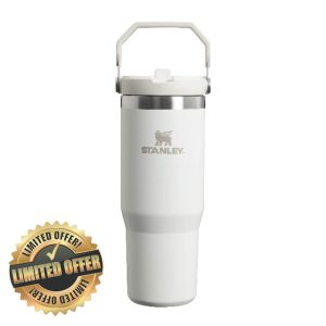 Stanley Iceflow Flip Straw Water Bottle With Straw 0.89L - Keeps Cold For 12+ Hours - Easy To Carry - Dishwasher Safe - Stainless Steel Thermal Flask - BPA-Free Travel Mug - Fros