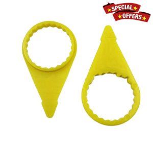 200Pcs Checkpoint Loose Wheel Lug Nut Indicator for 32mm 33mm Nuts High Visibility Yellow Wheel Check Indicato