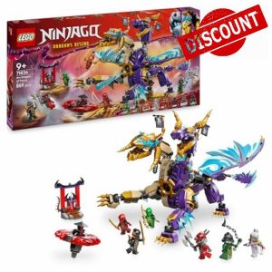 LEGO NINJAGO Arc Dragon of Focus Toy with 8 Minifigures and a Spinjitzu Spinner - Interactive Ninja Playset for 9+ Year Old Boys & Girls - Birthday Gift for Dragons Rising Fans - 71836