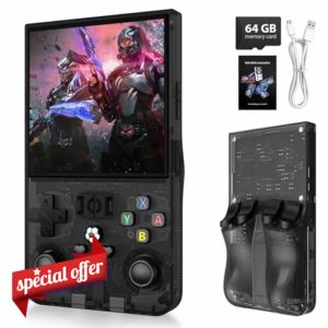 2025 Upgrade R36MAX Retro Handheld Game Console with 64GBuilt-in 18000+ Classic Games