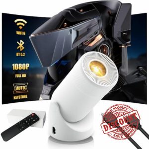 ITMBET Mini Projector with Wi-Fi and Bluetooth - 1080p