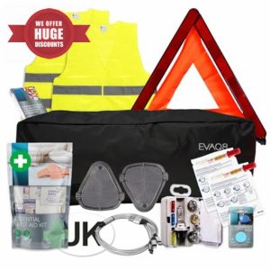 EVAQ8 European Car Travel Kit Driving in France With NF Approved Breathalysers