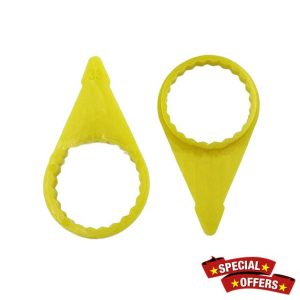 200Pcs Checkpoint Loose Wheel Lug Nut Indicator for 32mm 33mm Nuts High Visibility Yellow Wheel Check Indicato