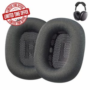 AHG Accessory House Global Upgraded Replacement airpods max ear Cushions pads compatible with Apple AirPods Max Headphones (Space Grey). Silicone Lined Mesh/High-Density Foam/Strong Magne