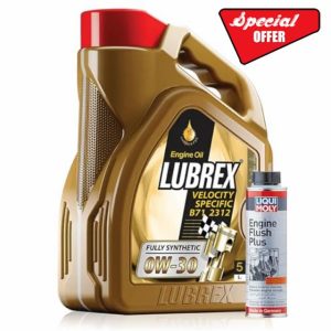 W-30 Fully Synthetic Engine Oil ACEA C2-5L + Engine Flush