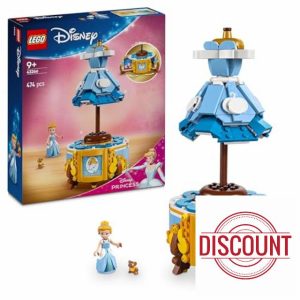 LEGO Disney Princess Cinderella's Dress - Building Toy for 9+ Year Old Girls & Boys - incl. a Customisable Opening Stand