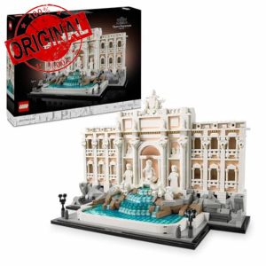 LEGO Architecture Trevi Fountain - Baroque Monument Model Kit with Palazzo Poli Facade & Minifigure Sculptures - Home or Office Decor DIY Set for Adults - Gift for History-Loving Men & Women - 21062