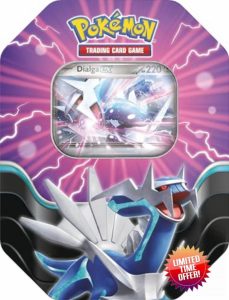 Pokémon TCG: Azure Legends Tin – Dialga ex (4 Booster Packs & 1 Foil Promo Card)
