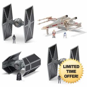 Star Wars Micro Galaxy Squadron DEATH STAR Trench Run Battle Pack - Four Vehicles plus Five Micro Figure Accessories (Amazon Exclusive)