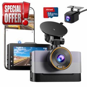 Dash Cam Front and Rear 4K+1080P