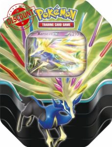 Pokémon TCG: Azure Legends Tin – Xerneas ex (4 Booster Packs & 1 Foil Promo Card)