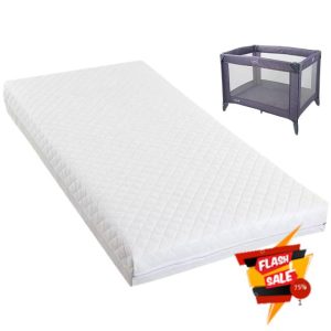 Premium Baby Cot Mattress Quilted & Breathable Foam Fits Graco