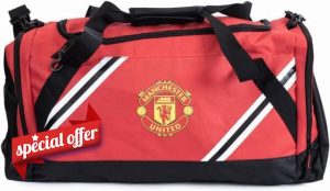Man United Officially Licensed Club Duffle Bag - Core Stripe