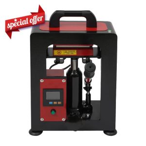 5 Ton Hydraulic Heat Press Machine Dual Plates Heating Presser Machine 900W 110V Heat Press Machine Hydraulic Tech Heavy