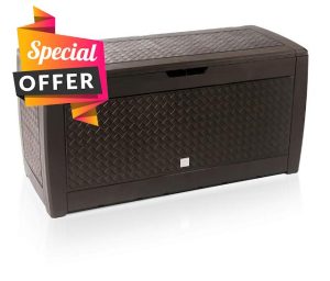 Stolmet Plastic Garden Storage Box with 310L Capacity