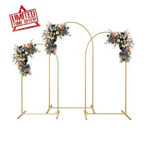 Lmaqfum Christmas Arch Backdrop Stand and Cover Set