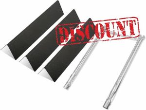 GLARETEX 7635 Flavorizer Bars and 69785 Grill Burner Tube