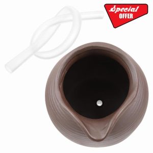 Holibanna Landscape Jar Fountain Jar Circulating Waterfall Jar for Home Decor Outdoor Garden Deco