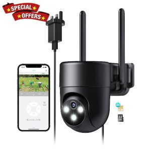 NUASI 4G LTE Security Camera Outdoor
