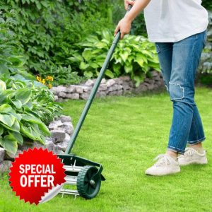 Taylor & Brown Garden Rolling Lawn Aerator