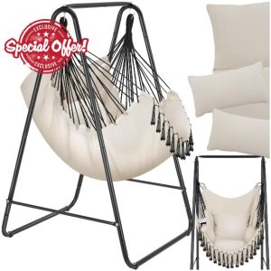 ectake® Hanging Chair in Boho Style with Tassels