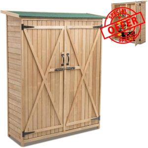COSTWAY Wooden Garden Shed